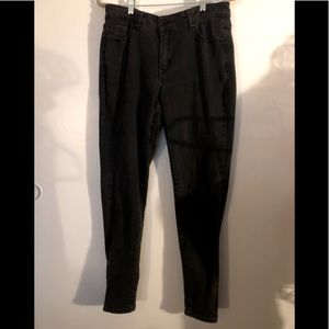 Lane Bryant Black Straight Leg Jeans Size 14L